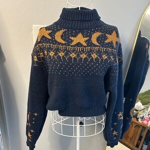 Celestial Patterned Women's Sweater